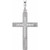 14K White Gold .07 CTW Natural Diamond Cross Pendant