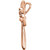 14K Rose Gold .04 CTW Natural Diamond Cross with Heart Pendant