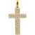 14K Yellow Gold 1/3 CTW Natural Diamond Cross Pendant