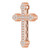 14K Rose Gold 1/4 CTW Natural Diamond Cross Pendant