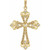 14K Yellow Gold 5/8 CTW Natural Diamond Cross Pendant