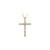 14K Yellow Gold 1/4 CTW Natural Diamond Petite Cross Necklace