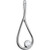 14K White  Gold .06 CTW Natural Diamond The Tears of Christ® Galilee