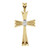 14K Yellow/White Gold .06 CTW Natural Diamond Cross Pendant