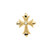 14K Yellow Gold 1/10 CTW Diamond Cross Pendant