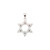14K White Gold .06 CTW Natural Diamond Star of David Pendant