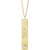 14K Yellow Gold .03 CT Natural Diamond Engravable Heart Necklace