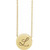 14K Yellow Gold Engravable Disc Necklace