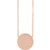 14K Rose Gold Engravable Disc Necklace