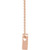 14K Rose Gold Engravable Disc Necklace