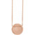 14K Rose Gold Engravable Disc Necklace 14K Rose Gold Engravable Disc Necklace