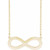 14K Yellow Gold Engravable Infinity Family Necklace