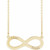 14K Yellow Gold Engravable Infinity Family Necklace