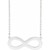 14K White Gold Engravable Infinity Family Necklace