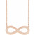 14K Rose Gold Engravable Infinity Family Necklace