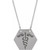 14K White Gold Medical Identification Necklace