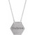 14K White Gold Medical Identification Necklace