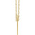 14K Yellow Gold Engravable Good Luck Token Necklace
