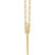 14K Yellow Gold Engravable Good Luck Token Necklace