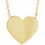 14K Yellow Gold Engravable Heart Necklace