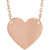 14K Rose Gold Engravable Heart Necklace