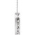 14K White Gold Engravable Scroll Disc Necklace