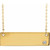 14K Yellow Gold  .03 CT Natural Diamond Bar Engravable Necklace