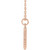 14K Rose Gold Engravable Beaded Disc Necklace