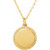 14K Yellow Gold Engravable Round Rope Necklace