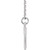 14K White Gold Engravable Round Rope Necklace