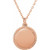 14K Rose Gold Engravable Round Rope Necklace