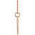 14K Rose Gold Engravable Round Rope Necklace