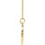 14K Yellow Gold 1/5 CTW Diamond Engravable Necklace