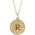 14K Yellow Gold 1/5 CTW Diamond Engravable Necklace