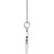14K White Gold 1/5 CTW Diamond Engravable Necklace
