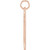 14K Rose Gold Engravable Heart Pendant