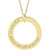 14K Yellow Gold Posh Mommy® Engravable Wee Loop Pendant