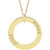 14K Yellow Gold Posh Mommy® Engravable Wee Loop Pendant