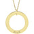 14K Yellow Gold Posh Mommy® Engravable Wee Loop Pendant