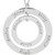14K White Gold Posh Mommy® Engravable Wee Loop Pendant