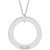 14K White Gold Posh Mommy® Engravable Wee Loop Pendant