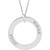 14K White Gold Posh Mommy® Engravable Wee Loop Pendant