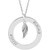 14K White Gold Posh Mommy® Engravable Wee Loop Pendant