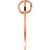 14K Rose Gold Posh Mommy® Engravable Wee Loop Pendant