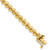 14k Yellow Gold 5mm Faceted San Marco Bracelet