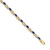 14k Yellow Gold Diamond and Sapphire Infinity Bracelet