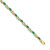 14k Yellow Gold Diamond and Emerald Infinity Bracelet