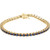 14K Yellow Gold Natural Blue Sapphire Line 7" Bracelet