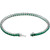 14K White Lab-Grown Emerald Line 7-1/4" Bracelet
