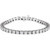 14K White Gold 9-1/6 CTW Natural Diamond Line 7-1/4" Bracelet